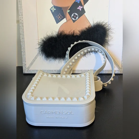 Carmen Sol NWT Jelly Lisa Tote Crossbody Shoulder Bag - Picture 12 of 12